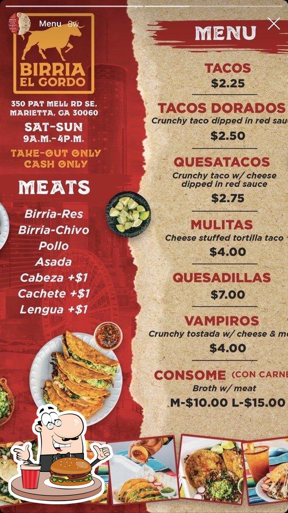 Birria El Gordo in Marietta - Restaurant menu and reviews