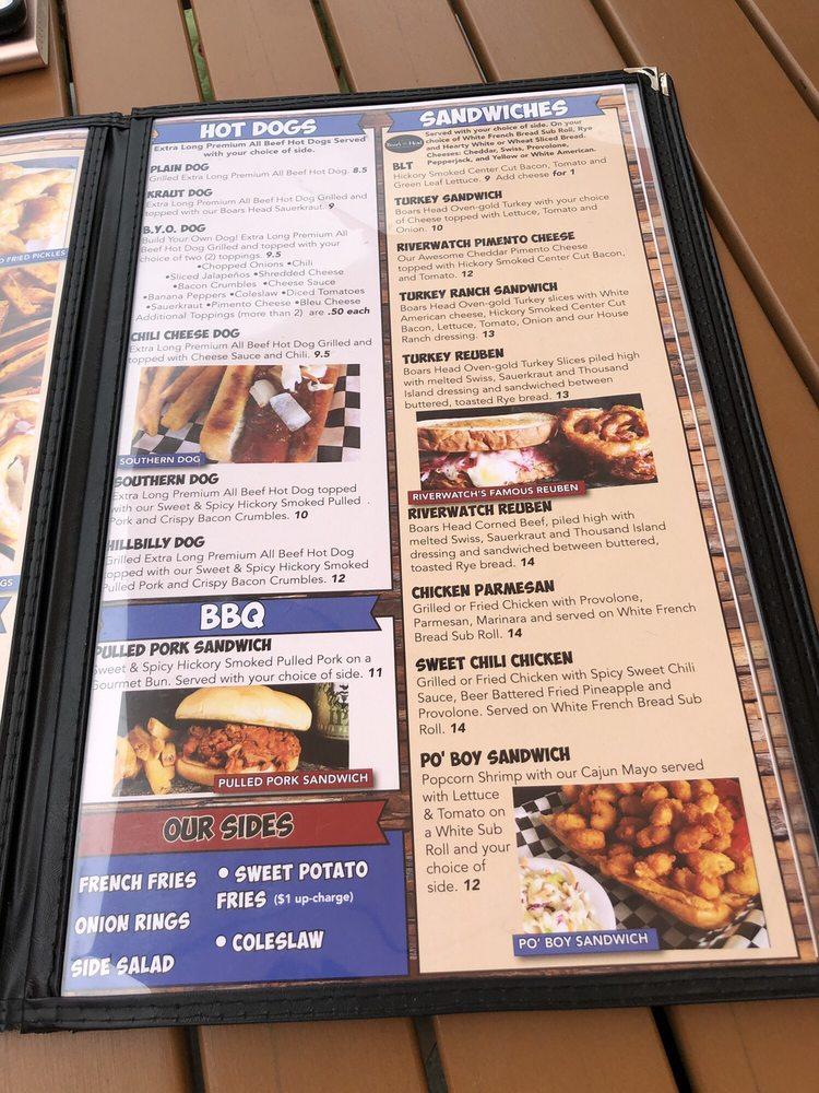 Menu at Riverwatch Bar & Grill, Chimney Rock