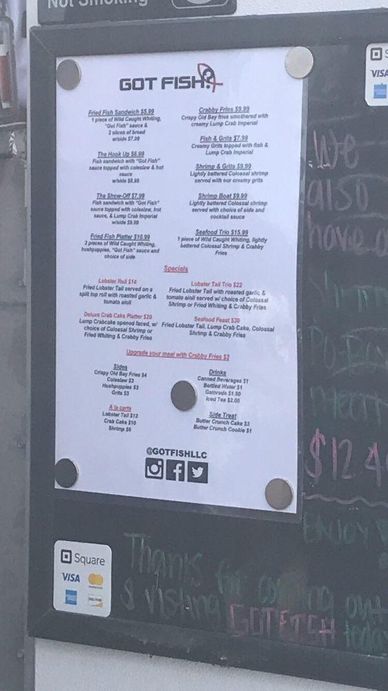 Menu at Got Fish? Seafood Hampton restaurant, Hampton