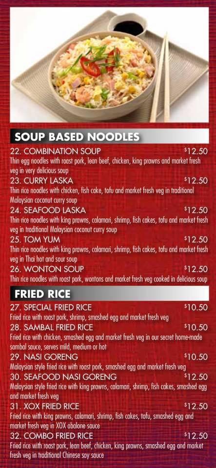 R558 The Noodle And Sushi Bar Menu 