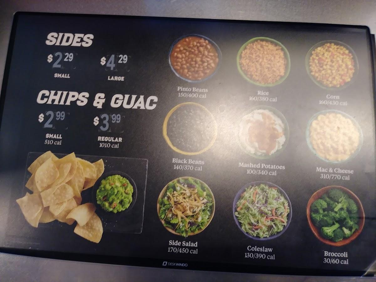 Menu at El Pollo Loco fast food, Yuba City, Colusa Hwy