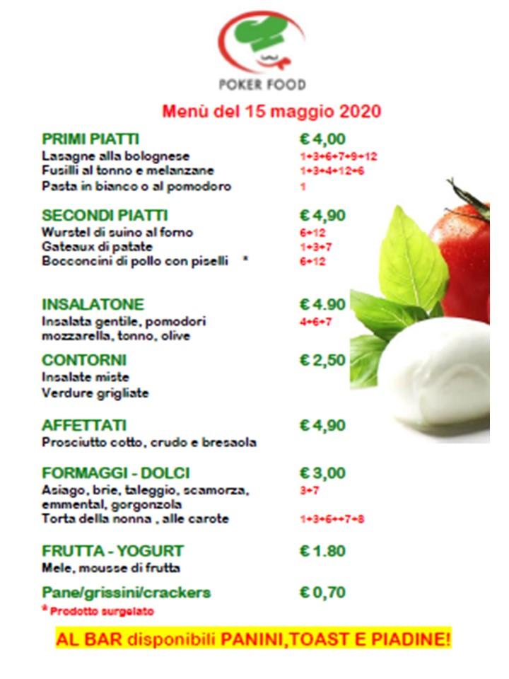 Menu di Poker Food 