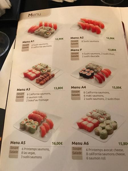 Menu Au Tokyo Restaurant, Paris, 49 Rue Dutot