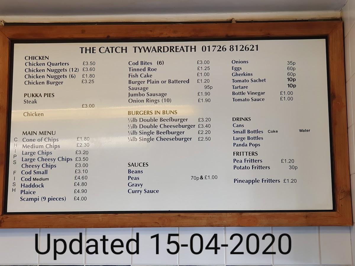 Menu at The Catch fast food, Par