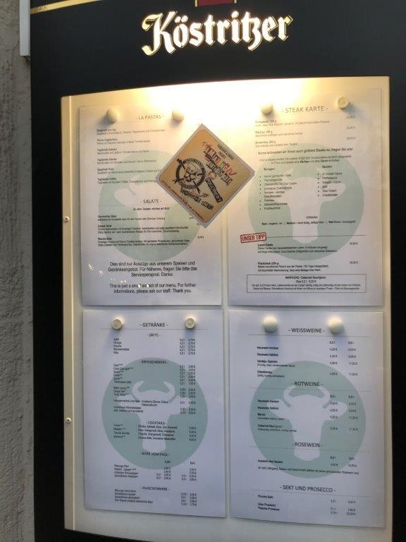 Speisekarte von Theatercafè steakhaus, Altenburg
