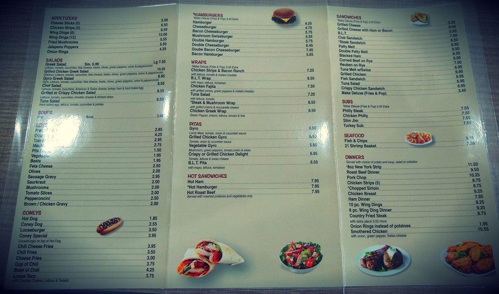 Menu at The City Hall Family restaurant, River Rouge