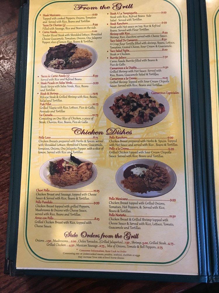 Menu at El Dorado restaurant, Raleigh, Brentwood Rd