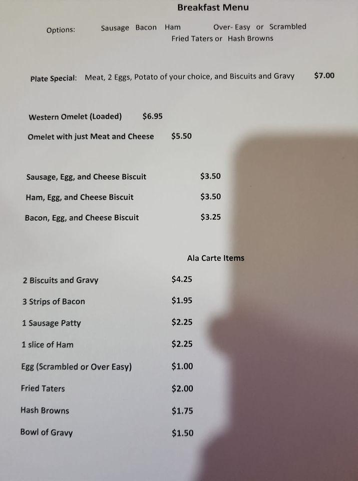 Menu At American Legion Post 5 Restaurant, Mount Vernon