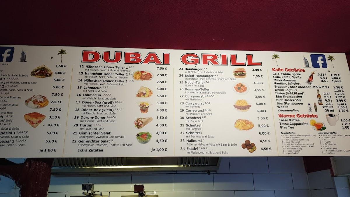 Speisekarte von Dubai Grill pub & Bar, Magdeburg, Rogätzer Str. 62