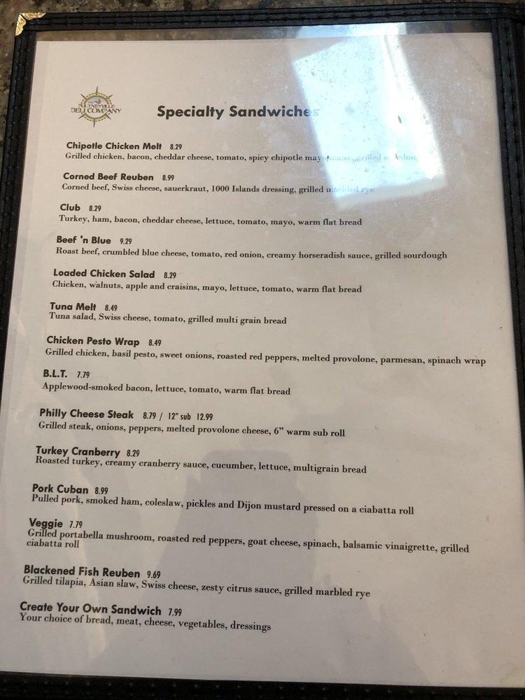 Menu at Pultneyville Deli restaurant, Pultneyville