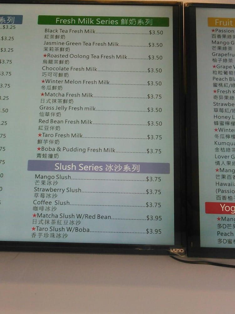 Menu at Mr & Mrs Tea House desserts, San Francisco