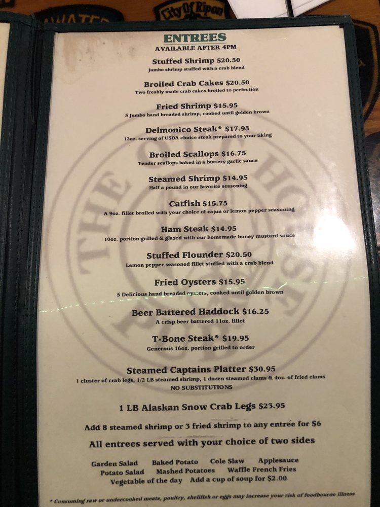 Menu at Ott House pub & bar, Emmitsburg