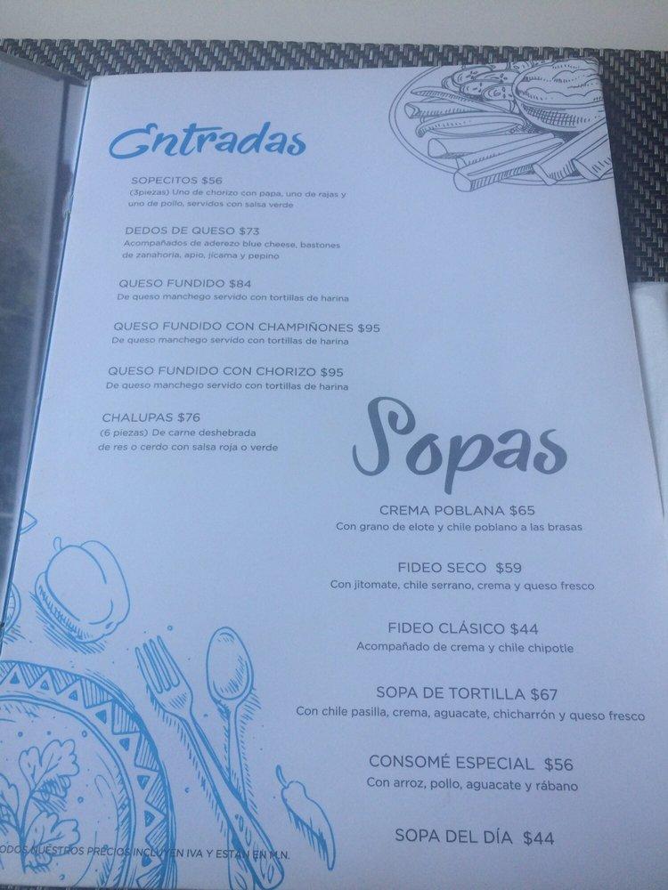 Carta de Nube 7 Restaurante, Ciudad de México, Av. Insurgentes Sur 3000