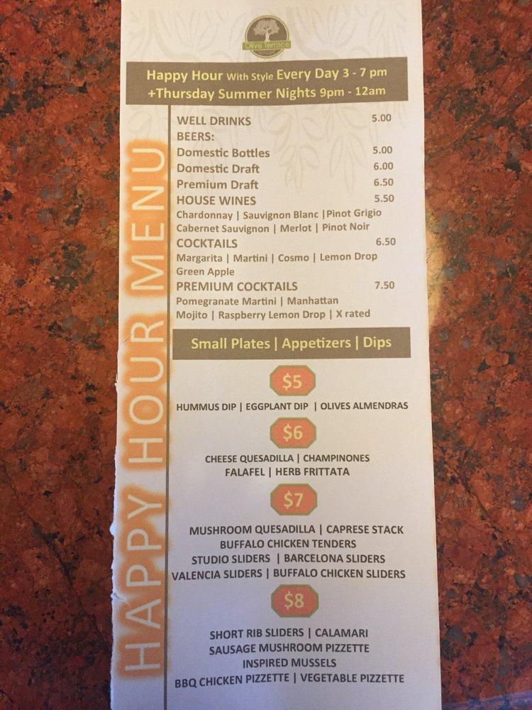 Menu at Olive Terrace Bar & Grill, Santa Clarita