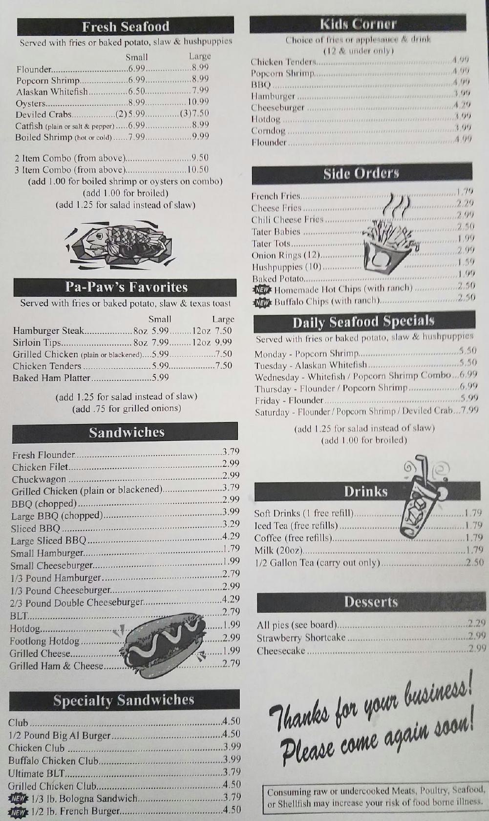 menu-at-pa-paw-s-bar-b-que-restaurant-north-wilkesboro