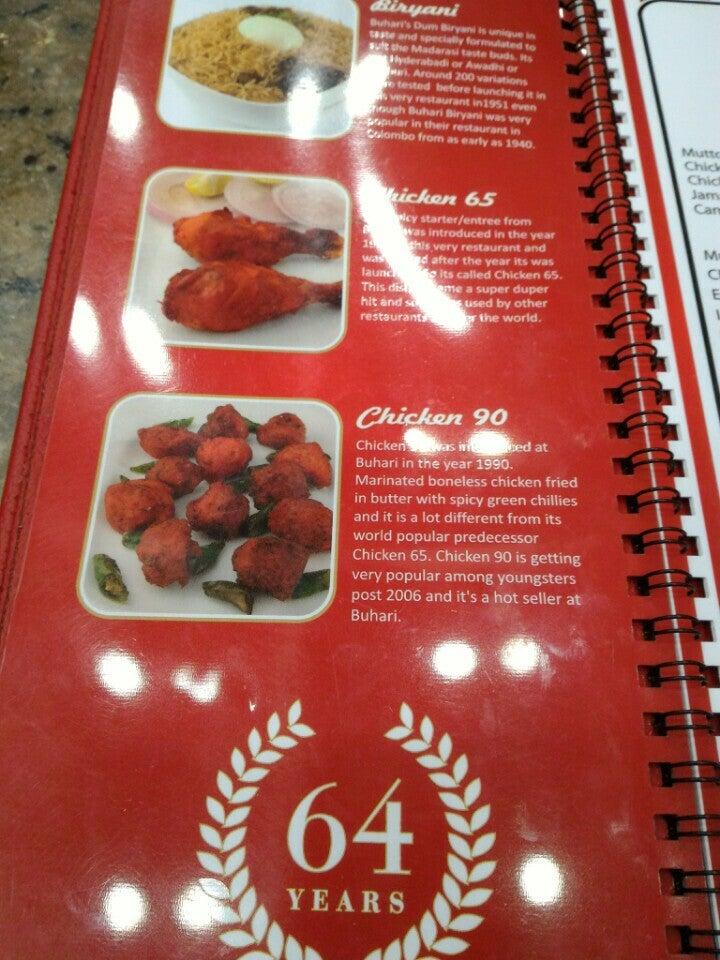 Buhari menu
