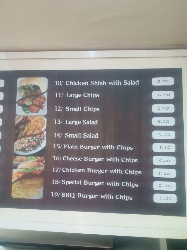 Menu at Centre Turkish Kebab House restaurant, HazZebbug