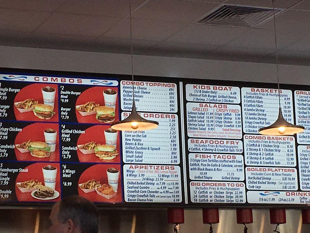 Menu at Flying Burger & Seafood restaurant, Caddo Valley