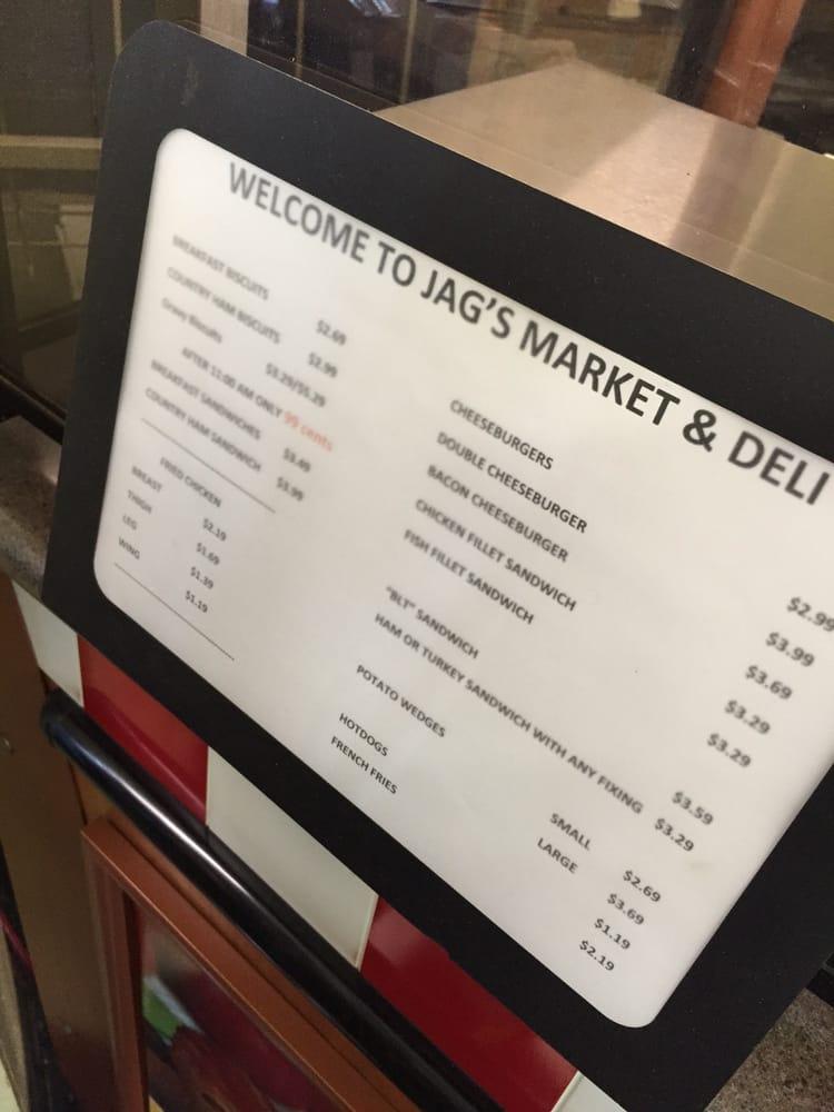 Menu at Jags Market, Brightwood