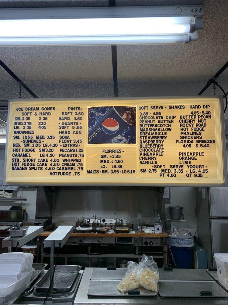 Menu at Crisp's Dairy Treat restaurant, Ashland, KY716