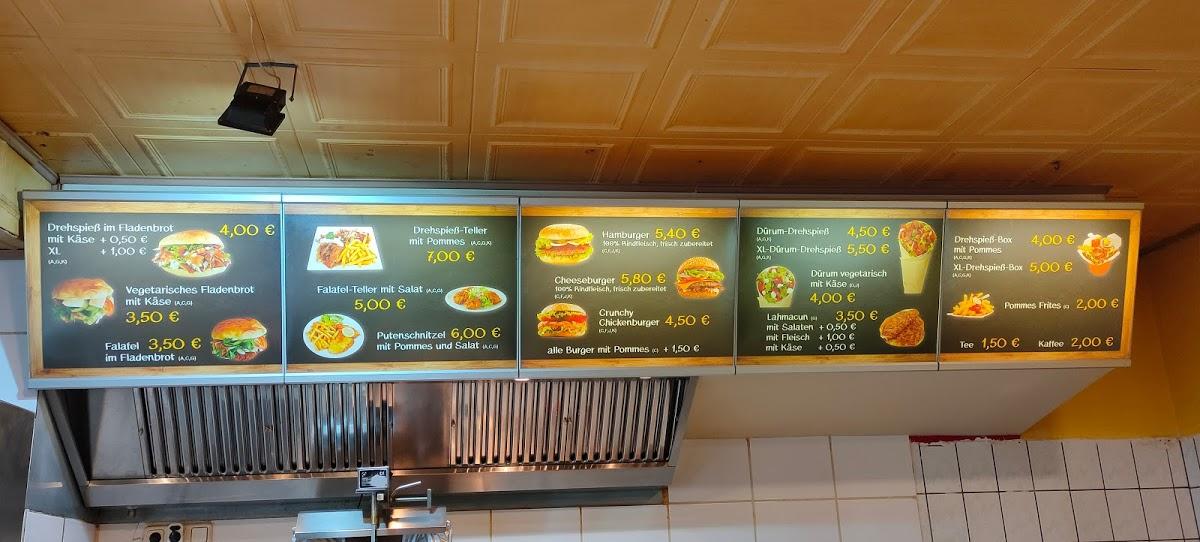 Speisekarte von Baku Imbiss restaurant, Kulmbach, Pestalozzistraße 5