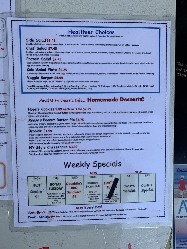 Menu at Famous Uncle Al's @ Kemps River restaurant, Virginia Beach ...