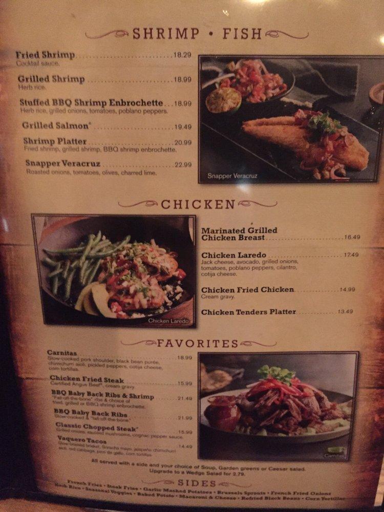 Menu At Saltgrass Steak House Steakhouse El Paso