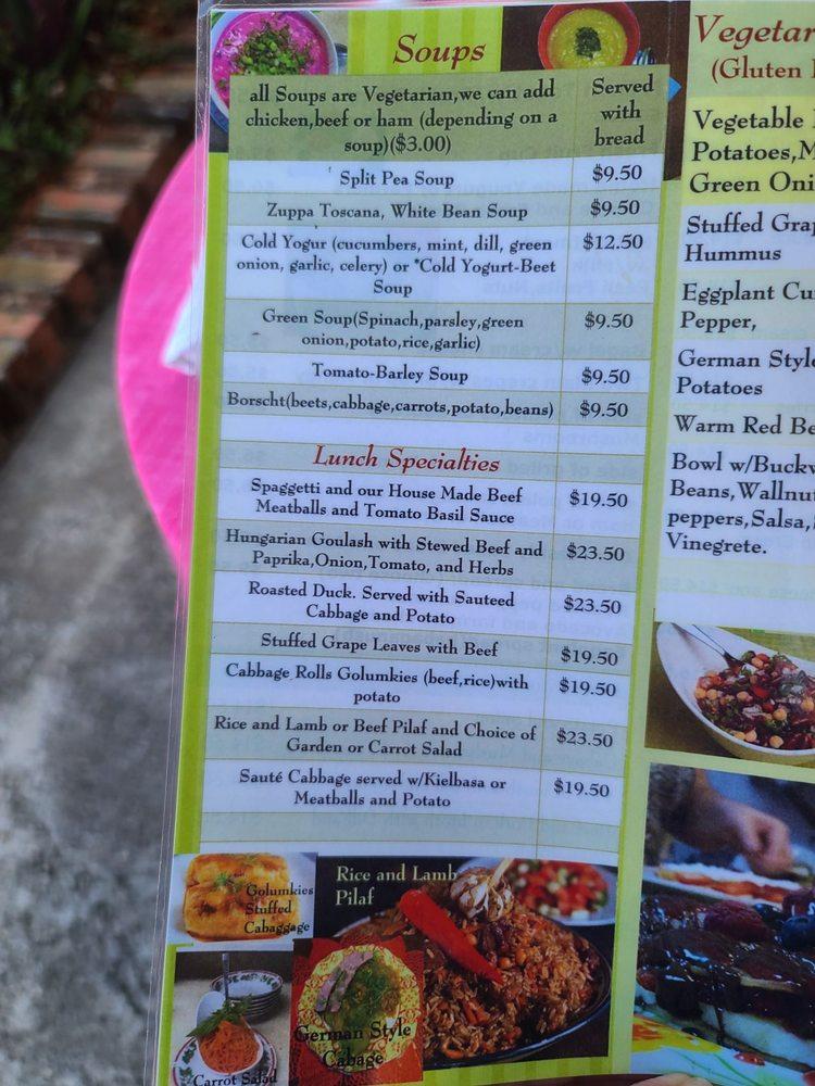 Menu at Around the World Cafe Bakery, Indialantic