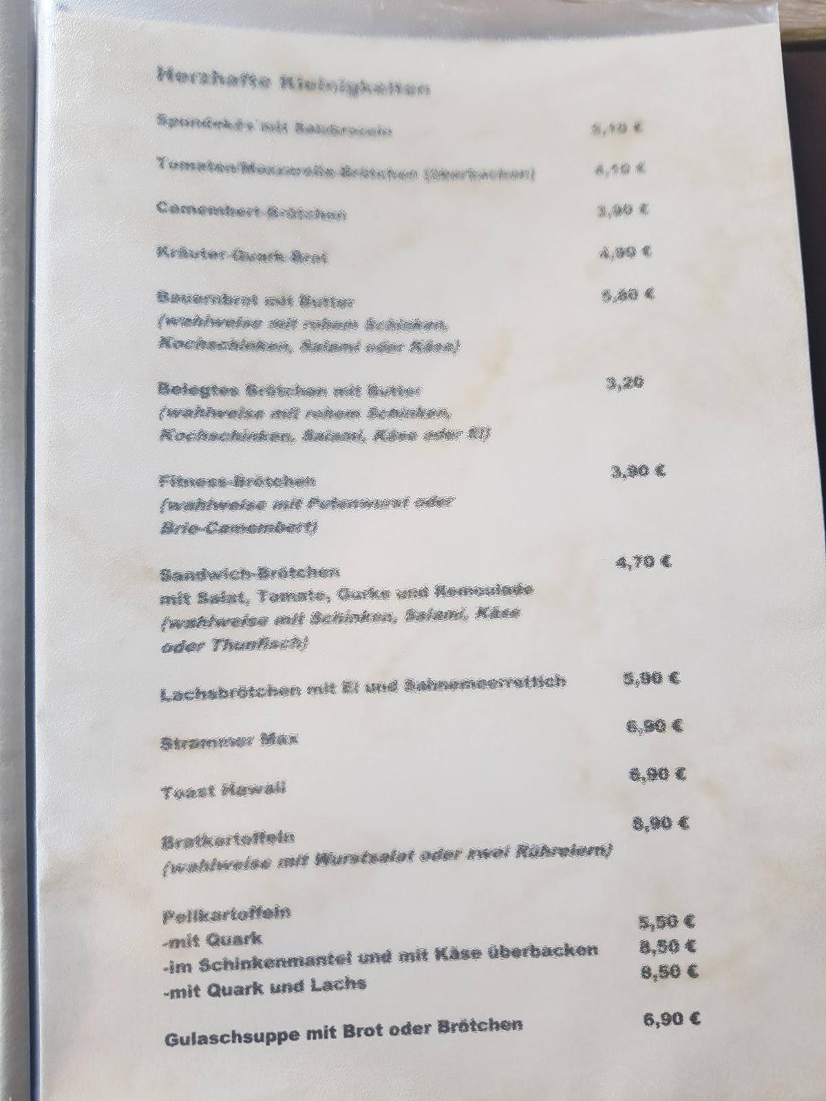 Speisekarte von Café Schoko cafe, Bad Kreuznach