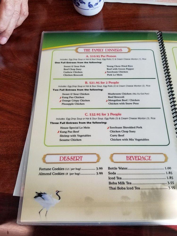 Menu at China Panda Restaurant, Bullhead City