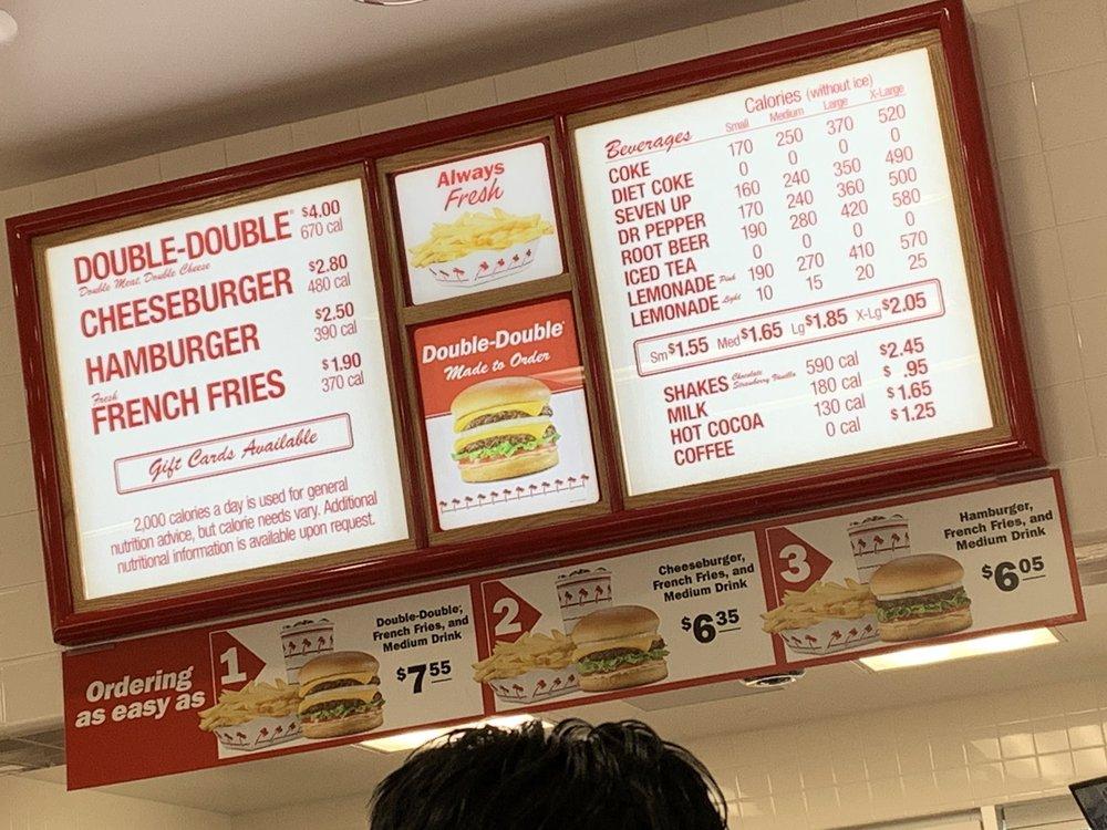 Menu At In-n-out Burger Fast Food, Keizer