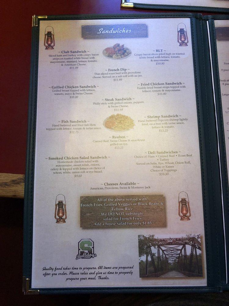 Menu at Brown Lantern restaurant, Live Oak