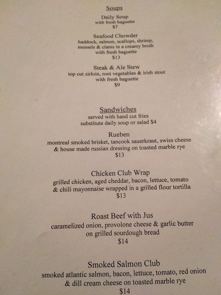 Menu at Henry House pub & bar, Halifax