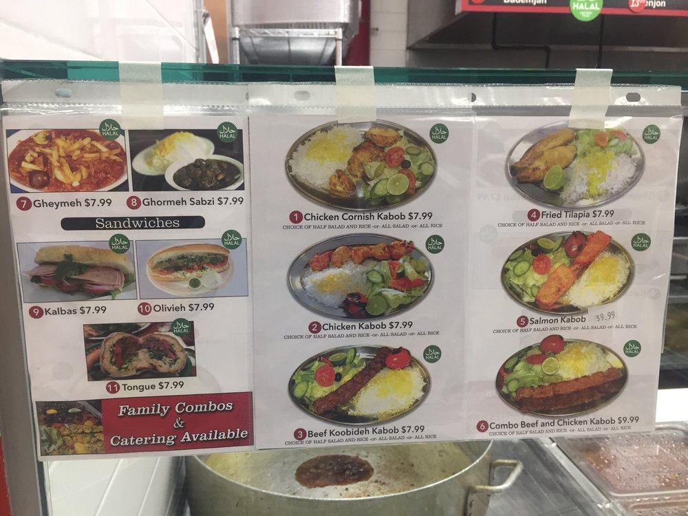 Menu at Saffron Food Mart restaurant, Torrance