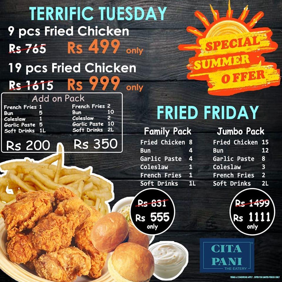 Menu at CitaPani Restaurant Kannur, Kannur, Opp. Sangeetha Theatre