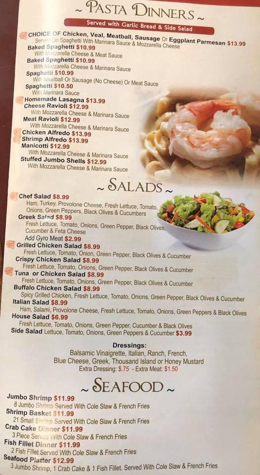 Menu at Mama's Pizza & Subs pizzeria, Culpeper