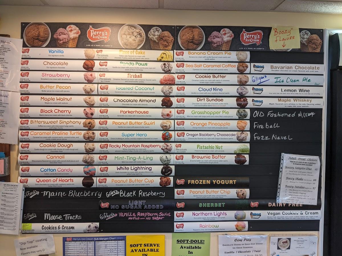 Menu at The Dairy Barn, Big Flats