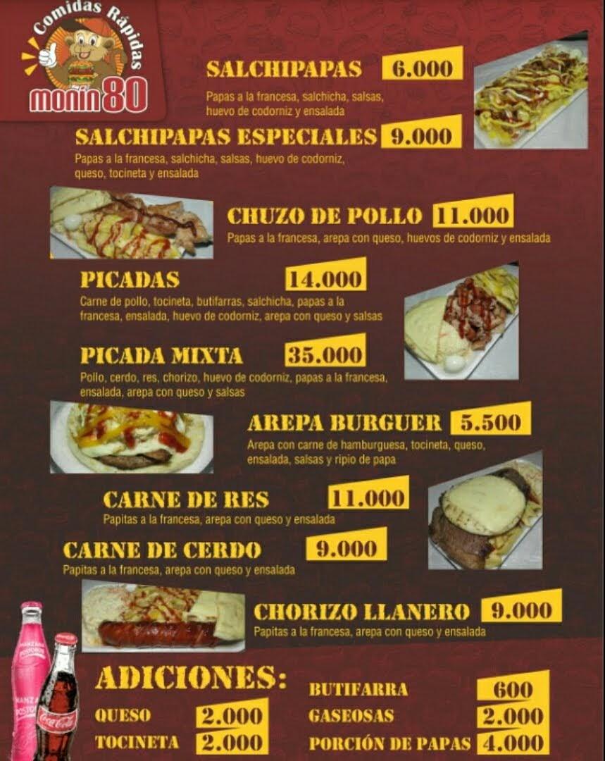 Menu at Mac Pollo Belen la 80, Medellín