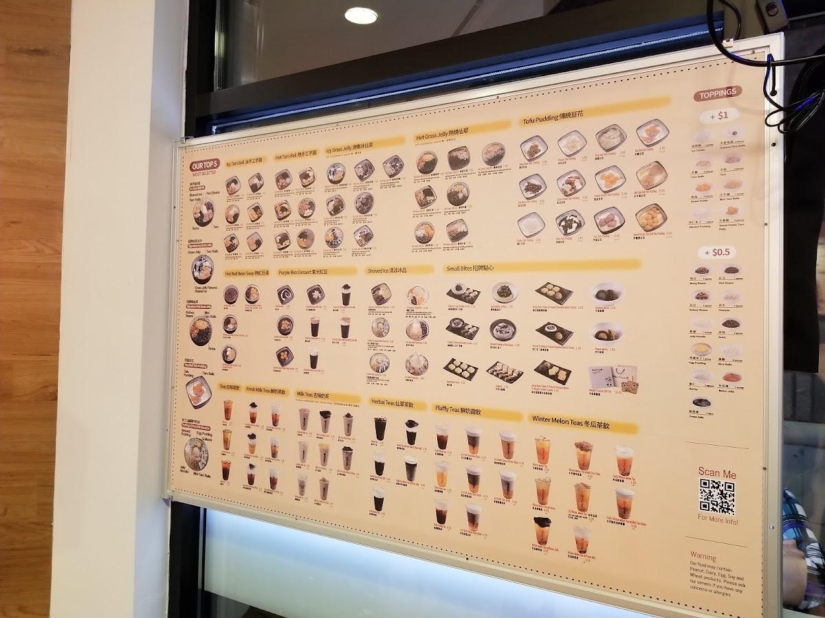 Menu at Meet Fresh desserts, Atlanta