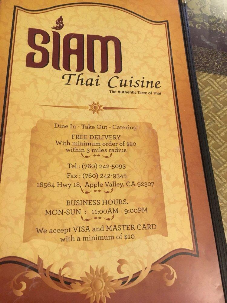 R580 Siam Thai Cuisine Menu 2022 09 7 