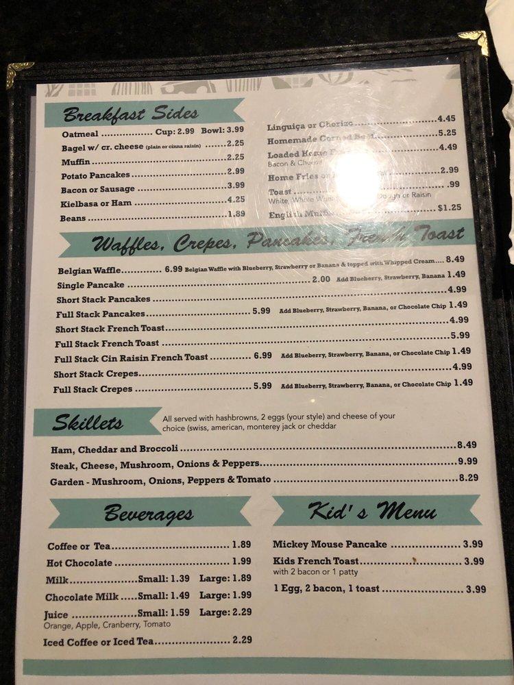 Menu at The Village Eatery restaurant, Merrimack