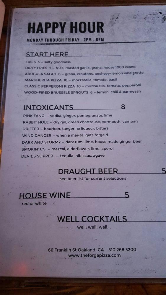 Menu at The Handcrafted Pizza OAKLAND pizzeria, Oakland
