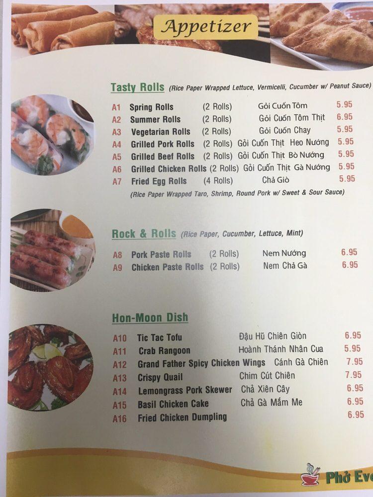 Menu at Phở Ever Hales Corners restaurant, Hales Corners