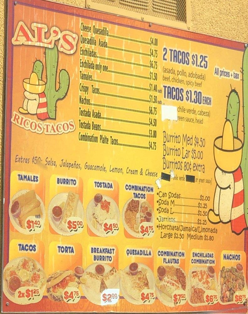 menu-at-al-s-ricos-tacos-restaurant-fresno-n-marks-ave