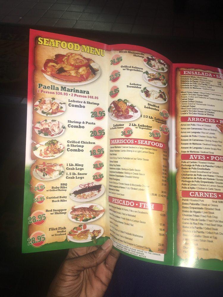 Menu at Caridad & Louie's Restaurant, Mount Vernon, E Gun Hill Rd