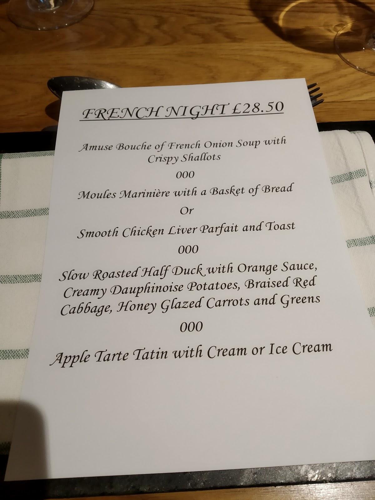 Menu at The Horse & Jockey pub & bar, Bedford, Church End
