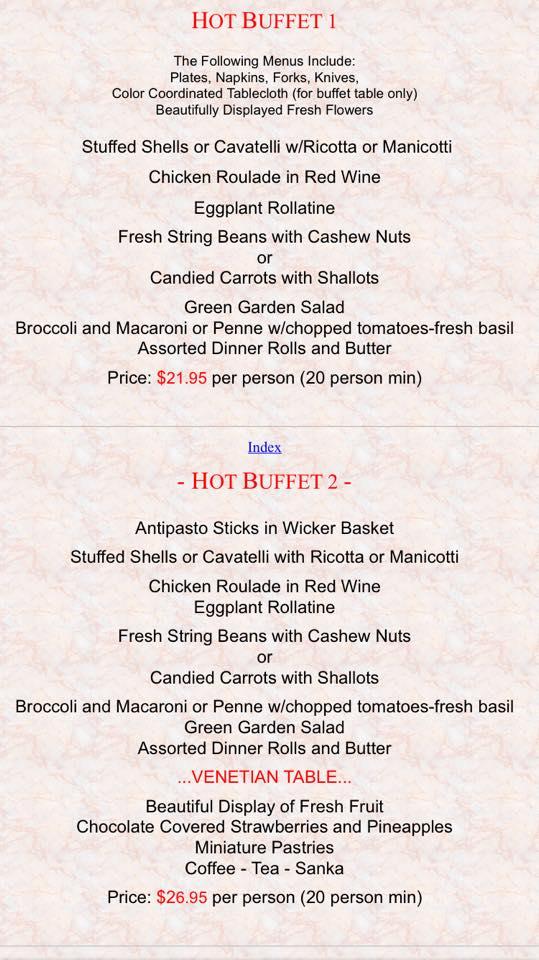Menu at Word Of Mouth Caterers of Jersey City, Jersey City
