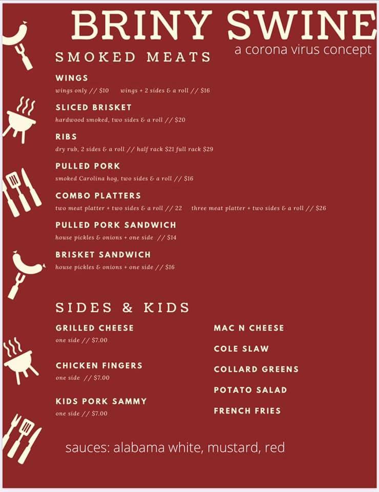 Menu at Ella & Ollie's pub & bar, Edisto Island
