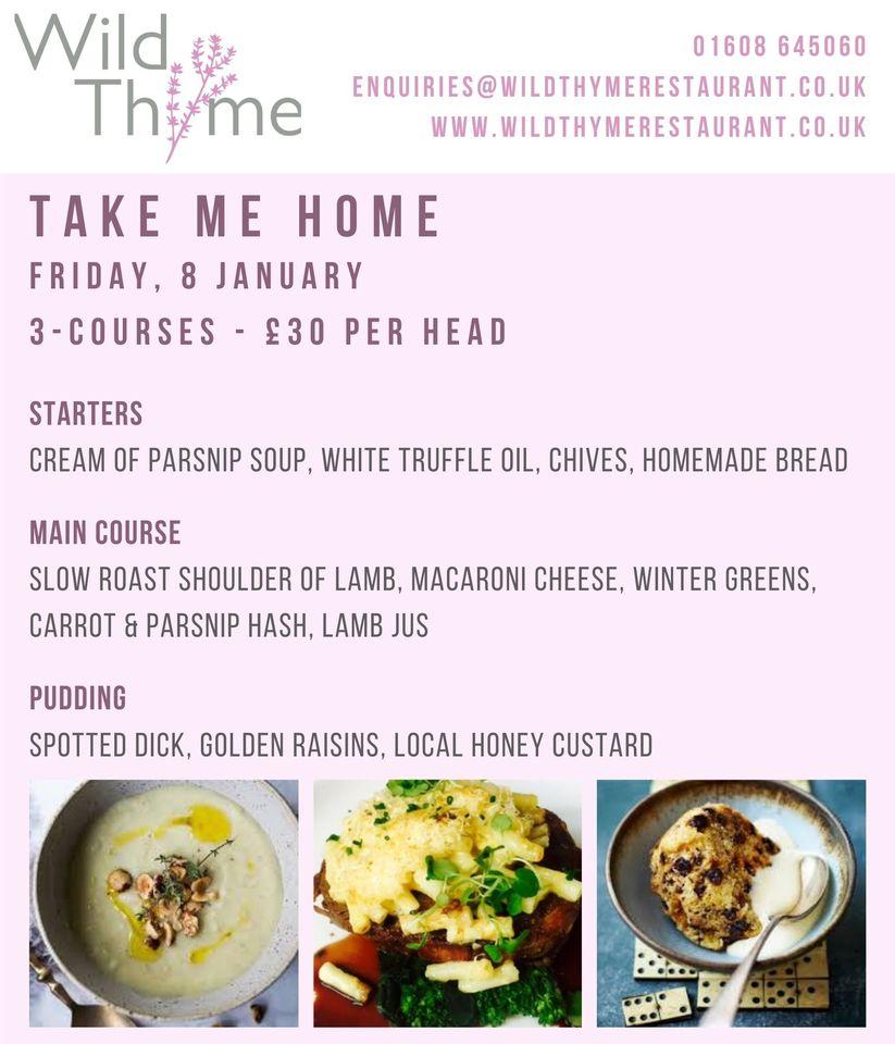 Menu at Wild Thyme Restaurant with Rooms, Chipping Norton