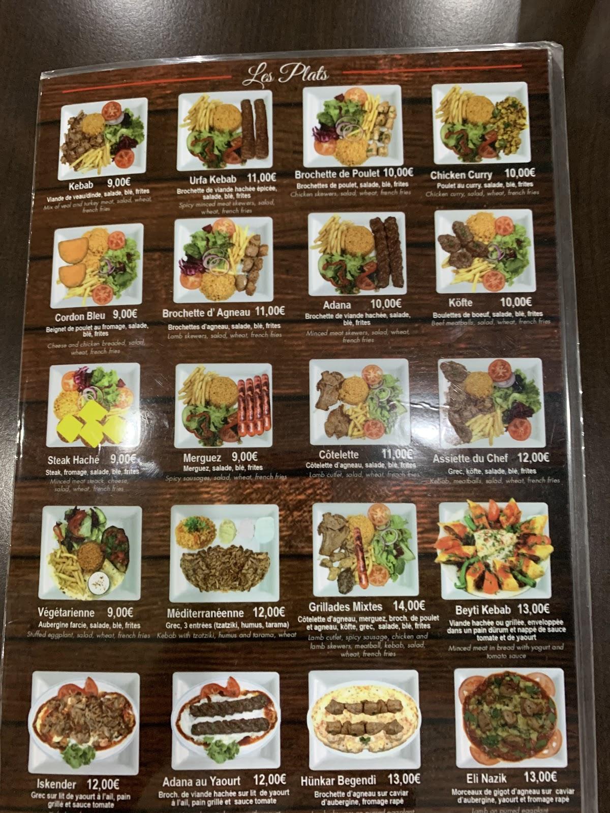 Menu au Grill Istanbul restaurant, Tremblay-en-France, 72 Rte des ...